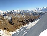 
Lugulu, Chako, Pokarkang, Ratna Chuli, Himlung Himal, Cheo Himal, Gyaji Kang To The East From Chulu Far East Summit Panorama
